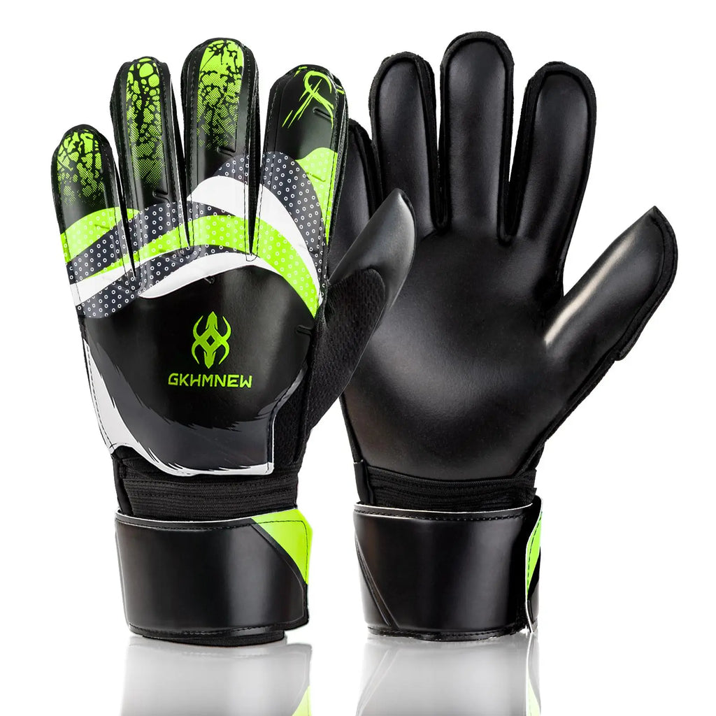Youth Soccer Goalkeeper Gloves – Premium Latex Grip, Enhanced Double Wrist Support, and Breathable Mesh Design for Boys