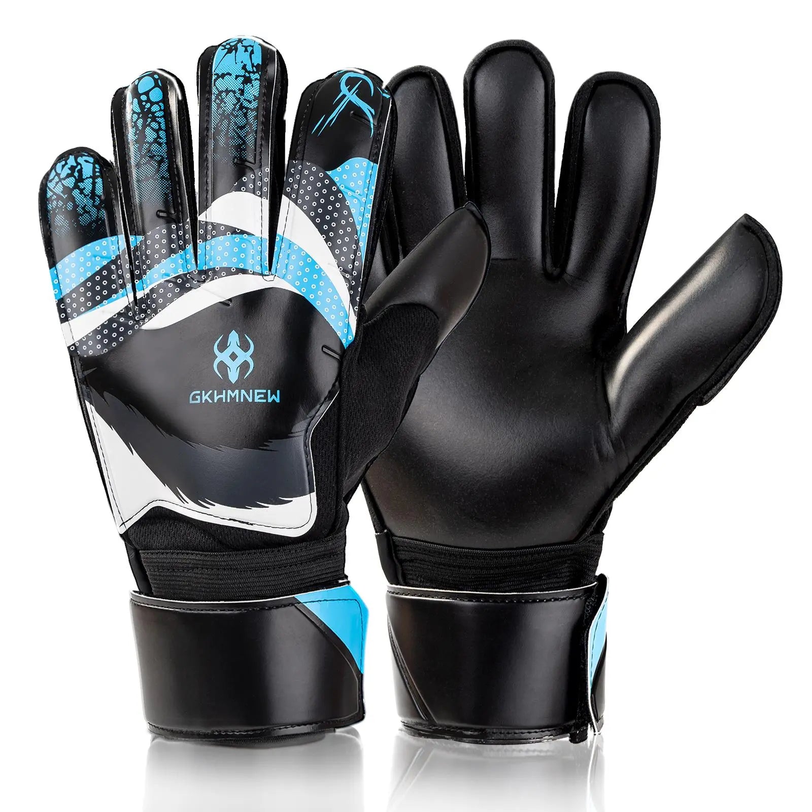 Youth Soccer Goalkeeper Gloves – Premium Latex Grip, Enhanced Double Wrist Support, and Breathable Mesh Design for Boys