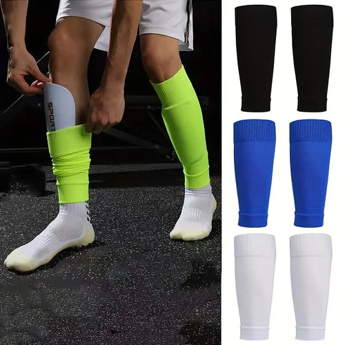Men's Athletic Knee Socks - 3 Pairs, Breathable Moisture-Wicking Leg Sleeves for Soccer and Cycling, Beige
