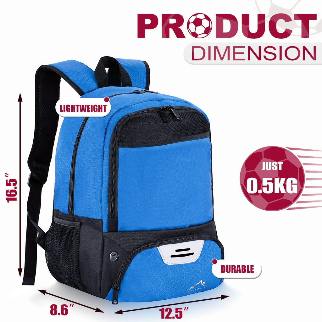 Ultimate Himal Outdoors Sports Backpack - Perfect for Soccer, Football, Volleyball & More with Separate Cleat Compartment