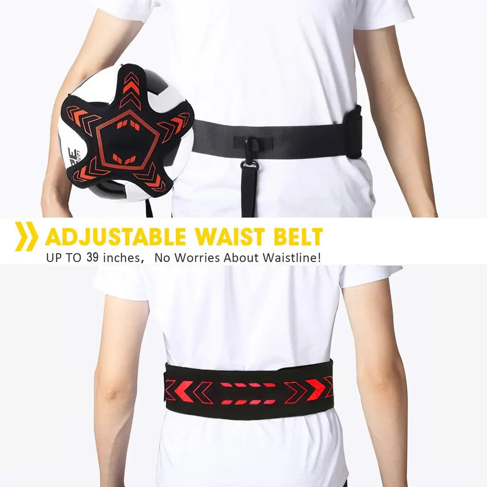Multi-Sport Training Aid for Soccer, Volleyball, and Rugby - Adjustable Waist Belt for Solo Practice and Skill Development for All Ages