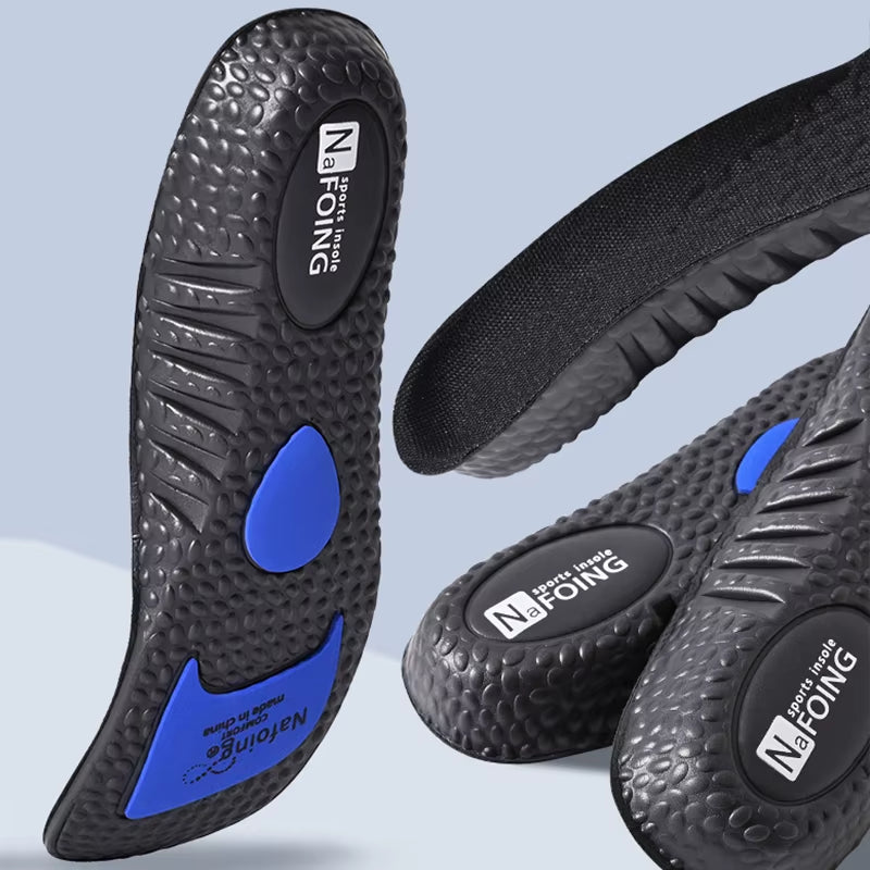 Sports Insoles - Elastic Running Insoles with Arch Support, Shock Absorption, Deodorizing, and Breathable Features