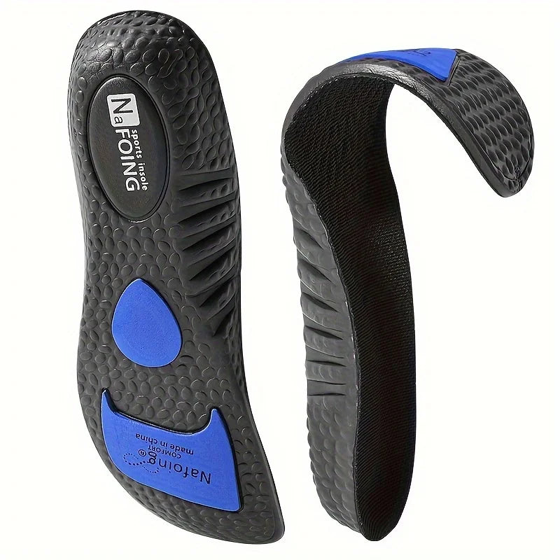 Sports Insoles - Elastic Running Insoles with Arch Support, Shock Absorption, Deodorizing, and Breathable Features