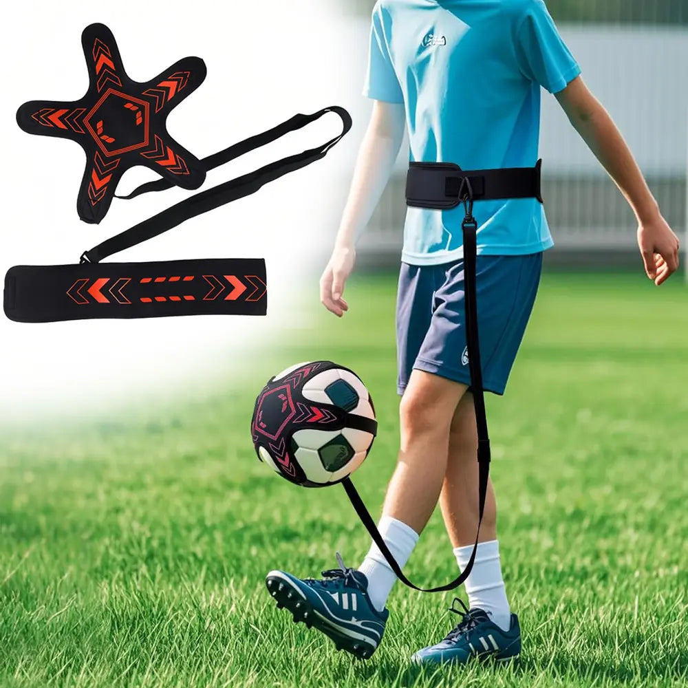 Multi-Sport Training Aid for Soccer, Volleyball, and Rugby - Adjustable Waist Belt for Solo Practice and Skill Development for All Ages