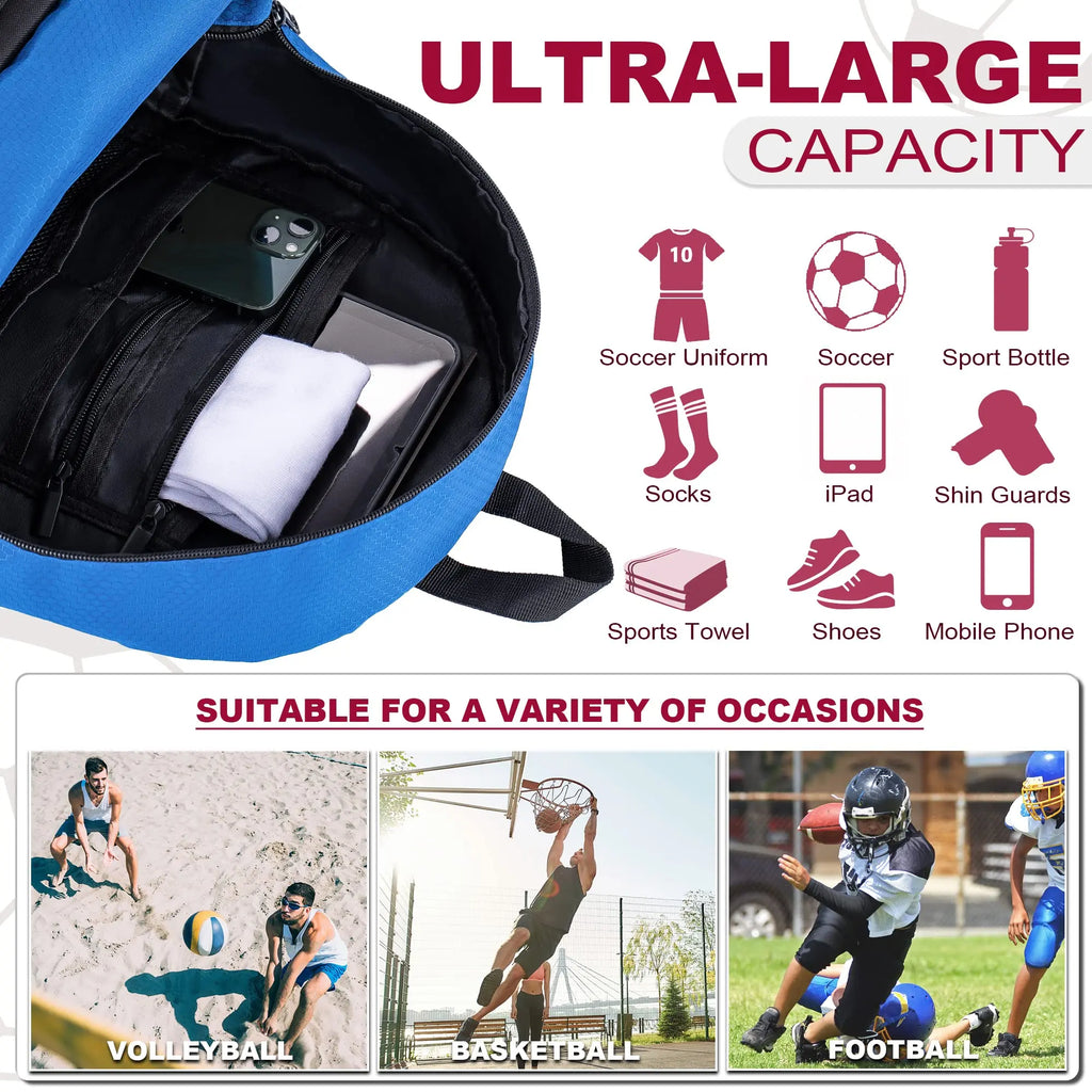 Ultimate Himal Outdoors Sports Backpack - Perfect for Soccer, Football, Volleyball & More with Separate Cleat Compartment