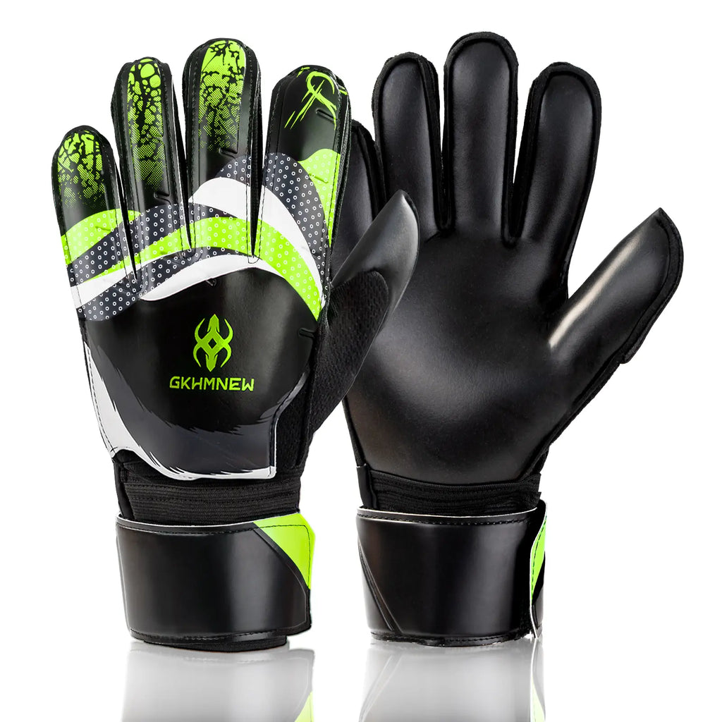 Youth Soccer Goalkeeper Gloves – Premium Latex Grip, Enhanced Double Wrist Support, and Breathable Mesh Design for Boys