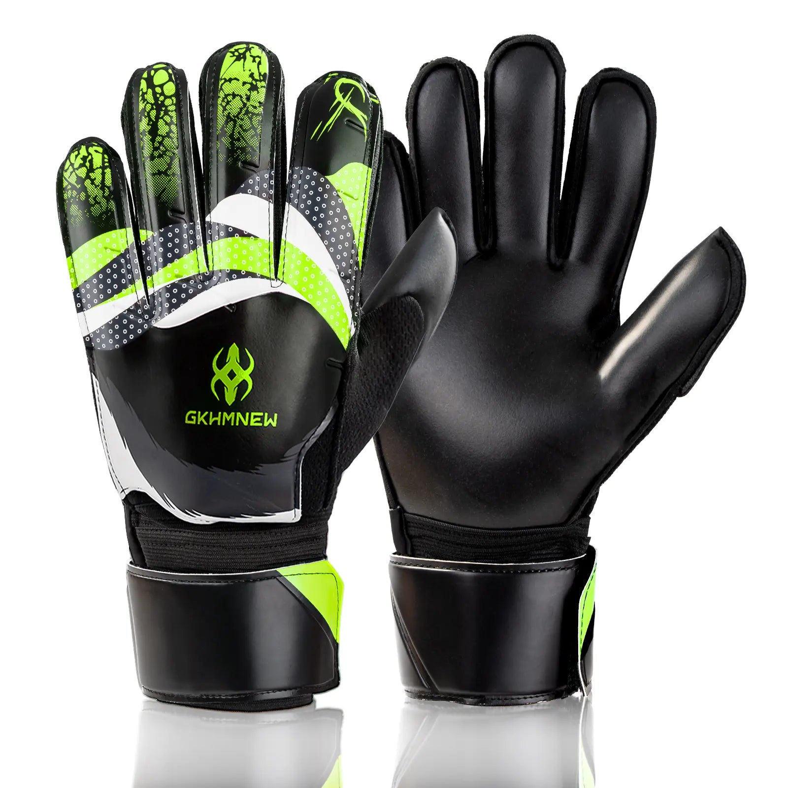 Youth Soccer Goalkeeper Gloves – Premium Latex Grip, Enhanced Double Wrist Support, and Breathable Mesh Design for Boys