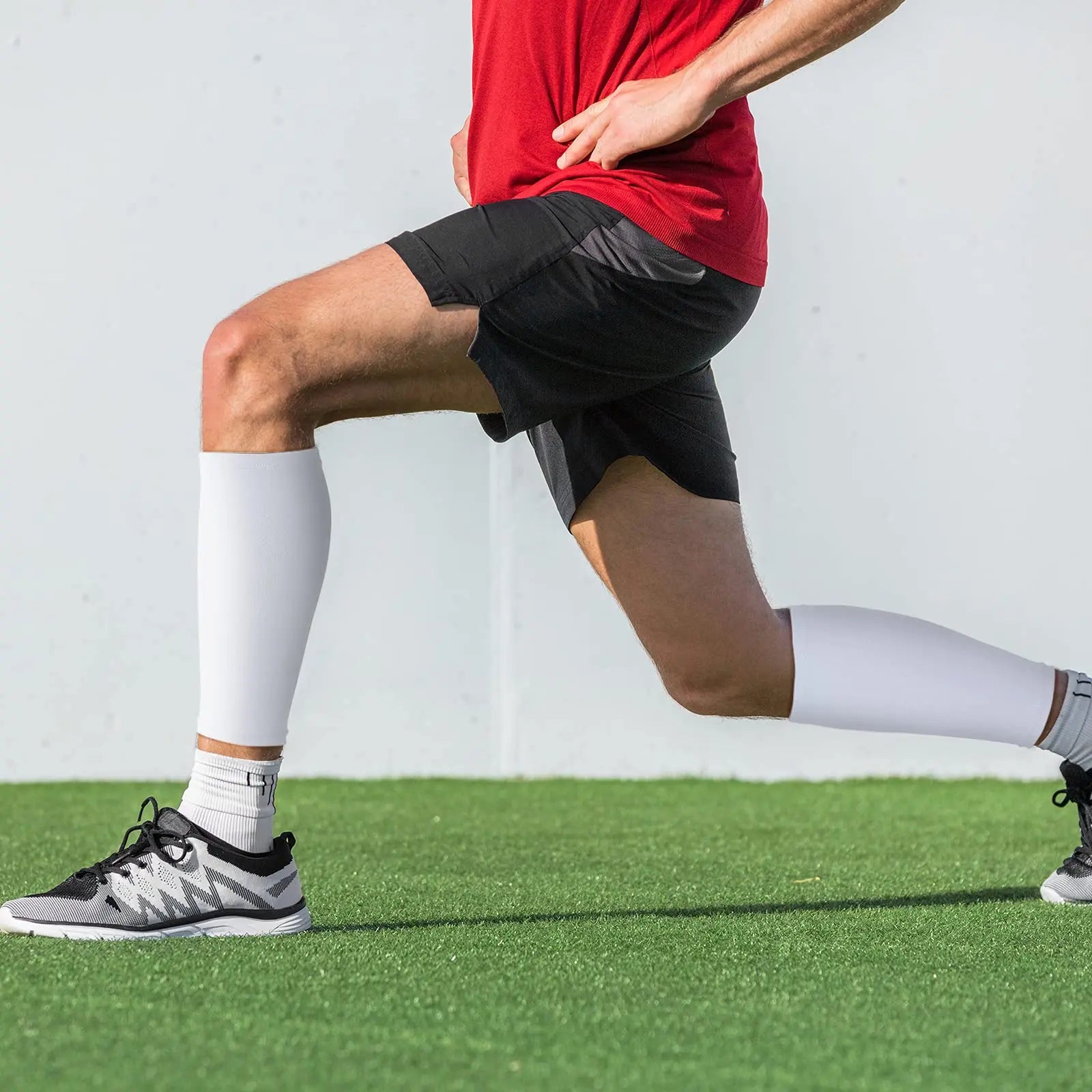 Men's Athletic Knee Socks - 3 Pairs, Breathable Moisture-Wicking Leg Sleeves for Soccer and Cycling, Beige